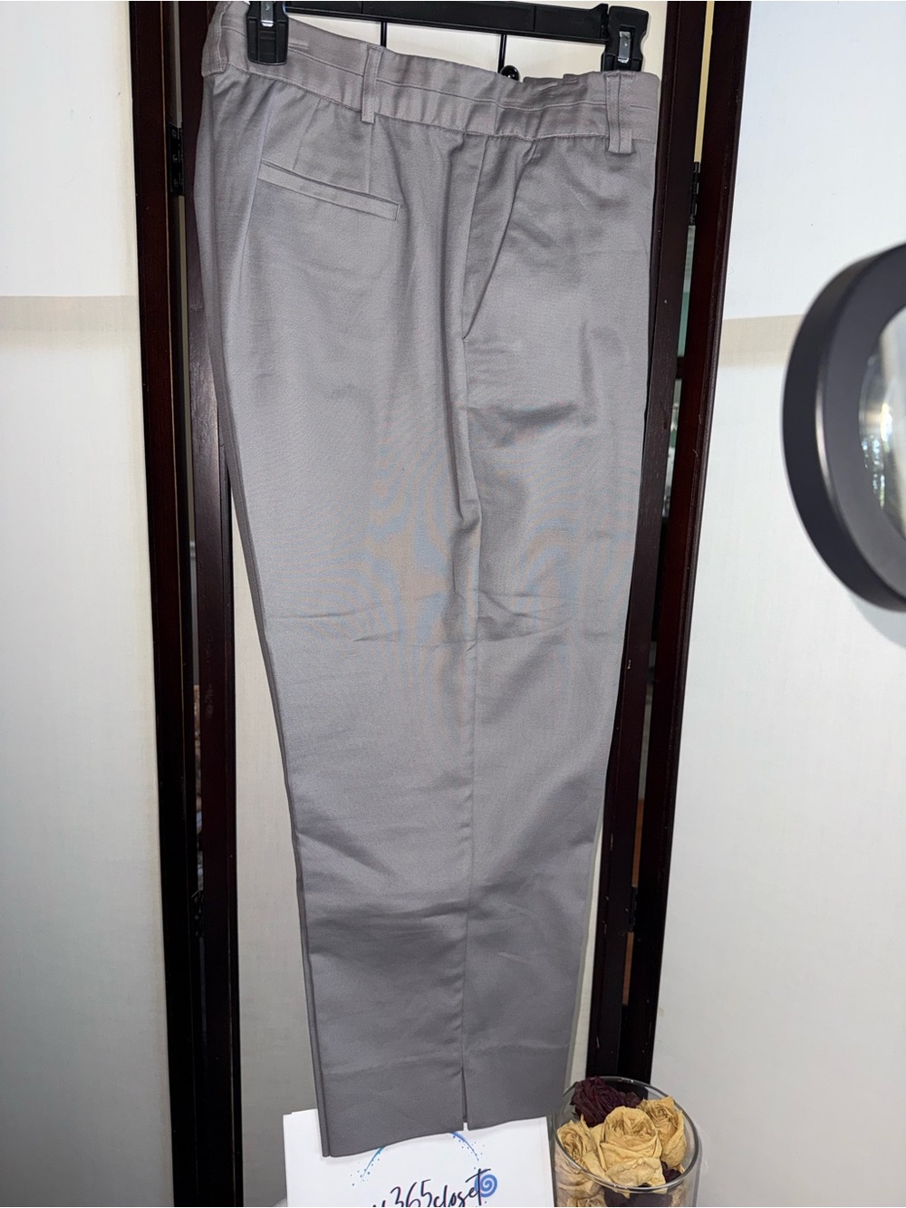 Counterparts Women's Ankle Dress Pants in Light Gray